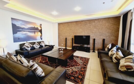 for rent 4 bedrooms duplex pent house fully furnished in mahboula