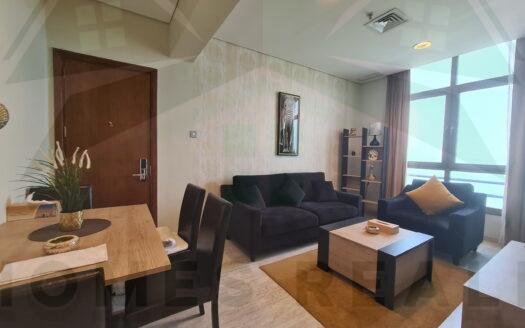 For rent in shaab one bedroom fully furnished seaview for expats