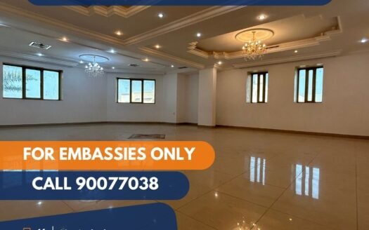 villa for rent in mishref for embassies or charity organization 15 bedrooms